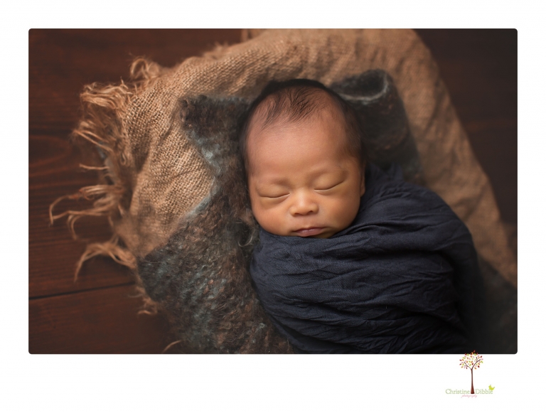 Sonora newborn photography by Christine Dibble Photography includes studio newborn portraits of family and baby.