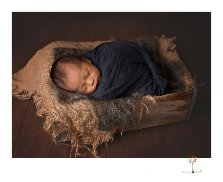 Sonora newborn photography by Christine Dibble Photography includes studio newborn portraits of family and baby.