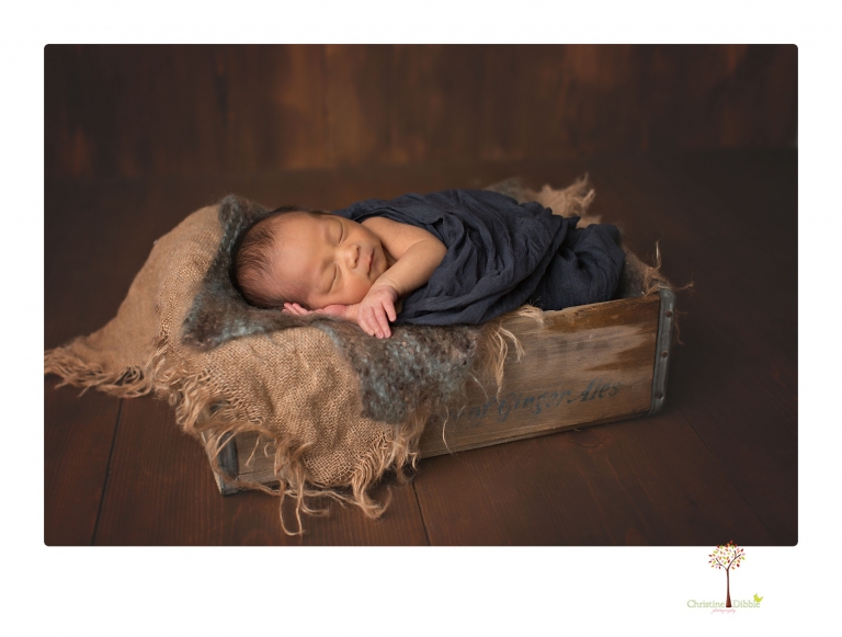 Sonora newborn photography by Christine Dibble Photography includes studio newborn portraits of family and baby.