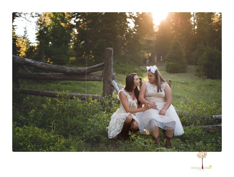 Sonora senior portrait photographer Christine Dibble Photography takes senior portraits of a girl in a lace dress with giant balloons on a velvet loveseat in a field.