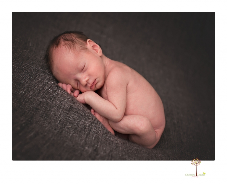 Sonora newborn photographer Christine Dibble Photography takes newborn portraits of a future Harley Davidson fan and his parents.