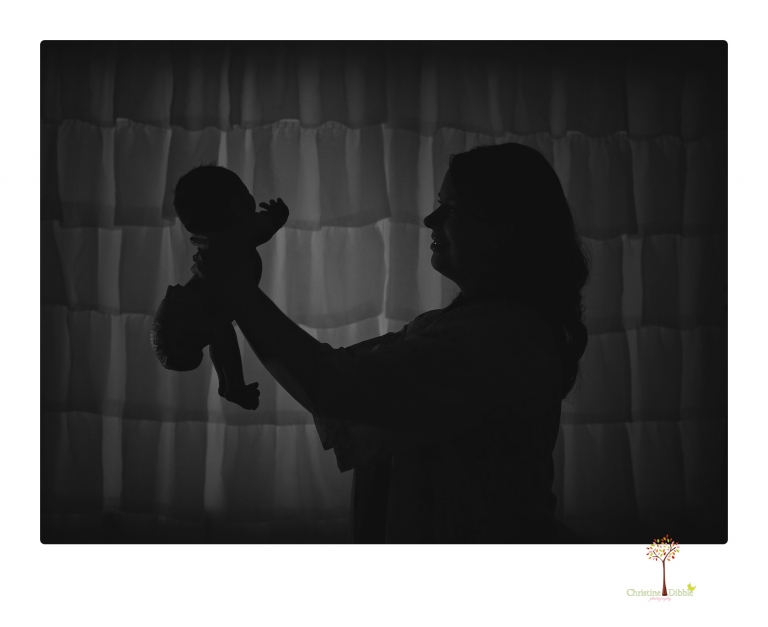 Sonora newborn photographer Christine Dibble Photography takes newborn portraits of a future Harley Davidson fan and his parents.